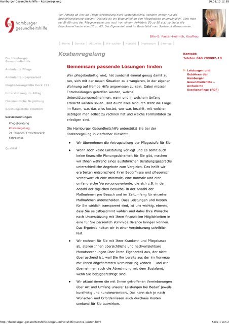 Druckversion (PDF) - Die Hamburger Gesundheitshilfe