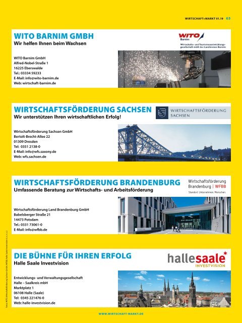 WIRTSCHAFT+MARKT 1/2019