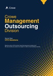 Crowe Management Outsourcing Division