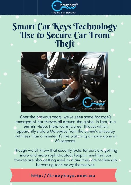 How To Secure Car From Theft