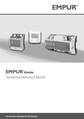 EMPUR Geniax Systemanleitung-Elektrik