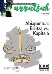 Urratsak | 0. urratsa. Abiapuntua: Bizitza vs, Kapitala