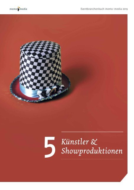 Eventbranchenbuch Künstler & Showproduktionen 2019