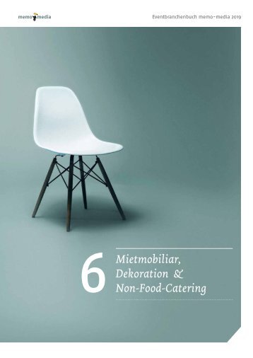 Eventbranchenbuch Mietmobilar, Dekoration & Non-Food-Catering 2019