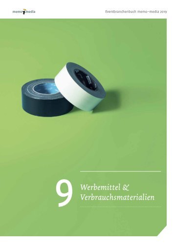 Eventbranchenbuch Werbemittel & Verbrauchsmaterialien 2019