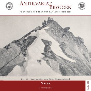 Antikvariat Bryggen - Katalog 108 - Varia