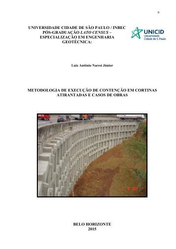 Monografia Curso de Geotecnia  - Eng. Luiz Antonio Naresi Júnior - Tirantes R.1