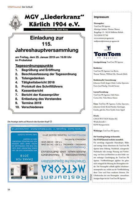 STADTJournal Januar 2019