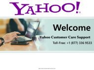 yahoo Customer care number