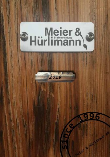 Meier & Hürlimann AG, Stalleinrichtung, 2019