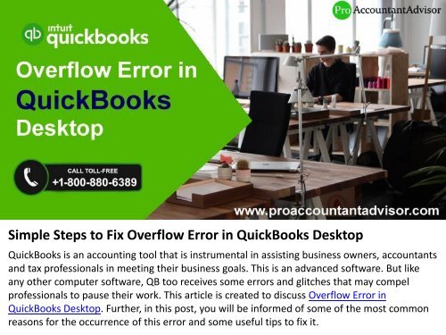 How to Fix Overflow Error in QuickBooks Desktop [Complete Guide]