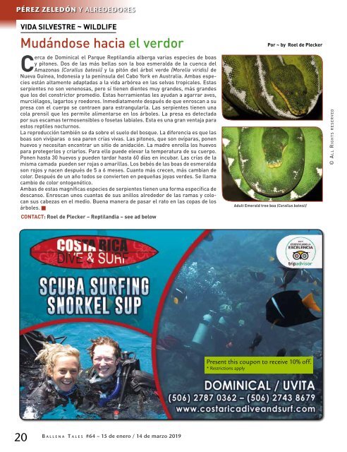South Pacific Costa Rica Travel Guide and Magazine #64