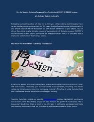 WEBSITE RE-DESIGN  Company in Delhi