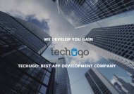 Techugo | Best Mobile App Development Company In Dubai