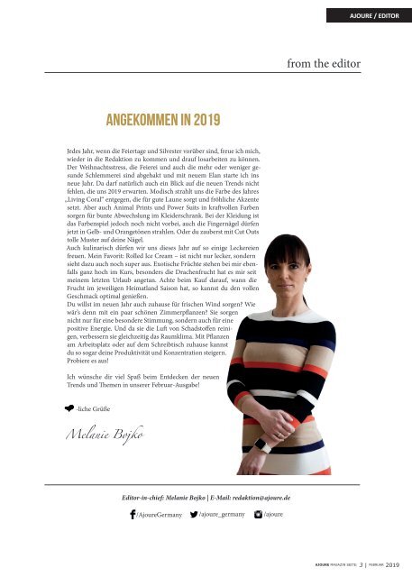 AJOURE´ Magazin Februar 2019