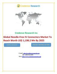 Global Needle-Free IV Connectors Market To Reach Worth US$ 1,198.2 Mn By 2025