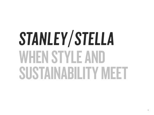 Stanley/Stella Lookbook 2019 - EN