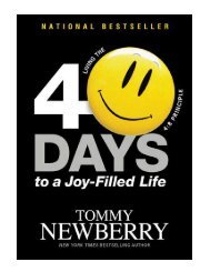 40 Days to a Joy-Filled Life Living the 48 Principle