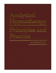 Analytical Hypnotherapy Principles and Practice