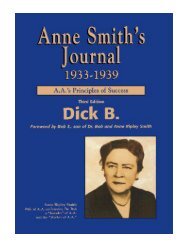 Anne Smith's Journal, 1933-1939 A.A.'s Principles of Success