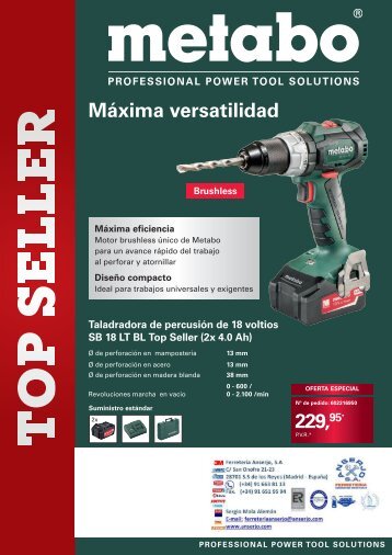 Metabo Folleto Top Seller