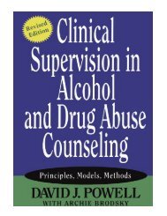 Clinical Supervision in Alcohol and Drug Abuse Counseling Pr