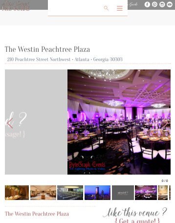 The Westin Peachtree Plaza Weddings Atlanta Wedding Venue Atlanta GA 30303 - Here Comes The Guide