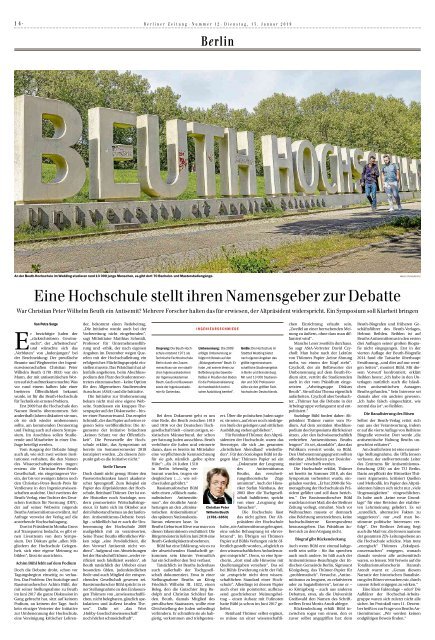 Berliner Zeitung 15.01.2019