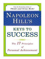 Napoleon Hill's Keys to Success The 17 Principles of Persona