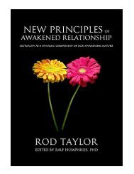 New Principles of Awakened Relationship Mutuality As a Dynam