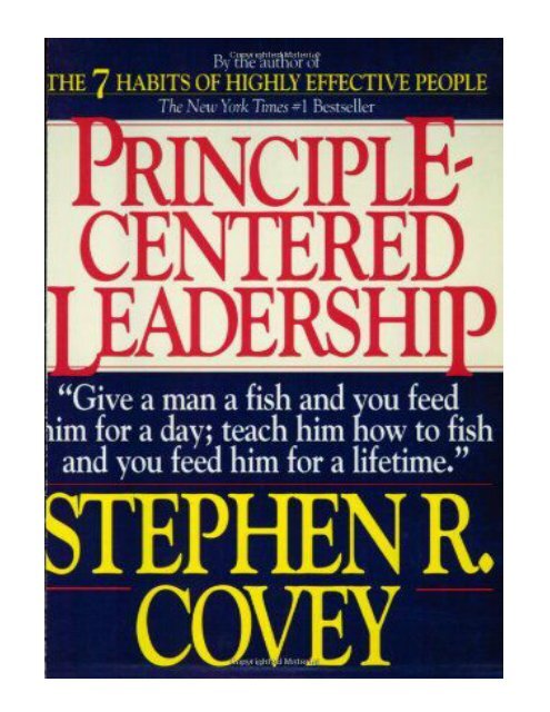 Principle Centered Leadership