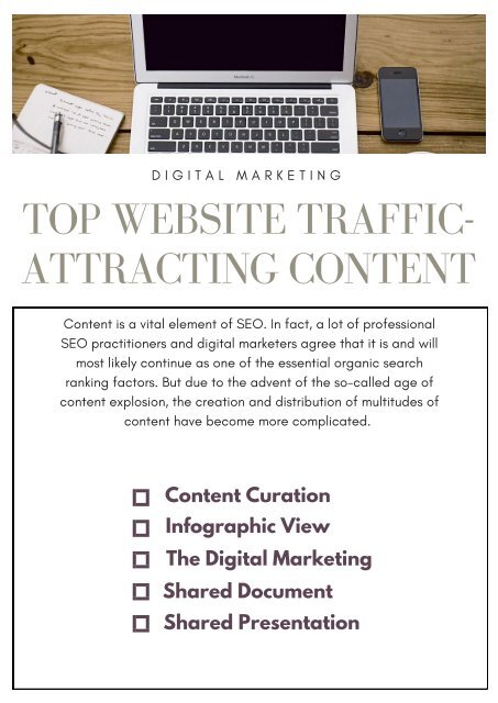 TOP WEBSITE TRAFFIC-ATTRACTING CONTENT