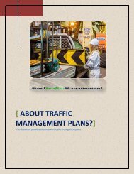 What Can You Understand By Traffic Management Plans