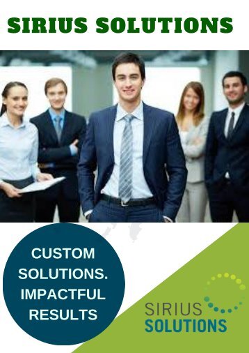 Information About Best Custom Financial Advisory Firm - Sirius Solutions