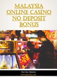 Malaysia Online Casino No Deposit Bonus