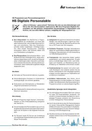 HS Digitale Personalakte - Hamburger Software