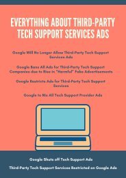 Everything About Third-Party Tech Support Services Ads