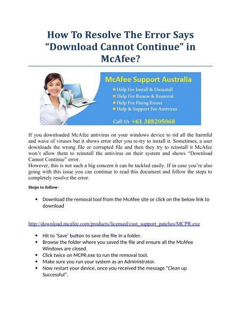 not able to install mcafee antivirus not able to install mcafee antivirus