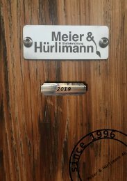 Katalog 2019 Meier & Hürlimann AG