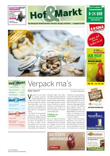 Hof & Markt | Fleisch & Markt | Hof & Gast 08/2018