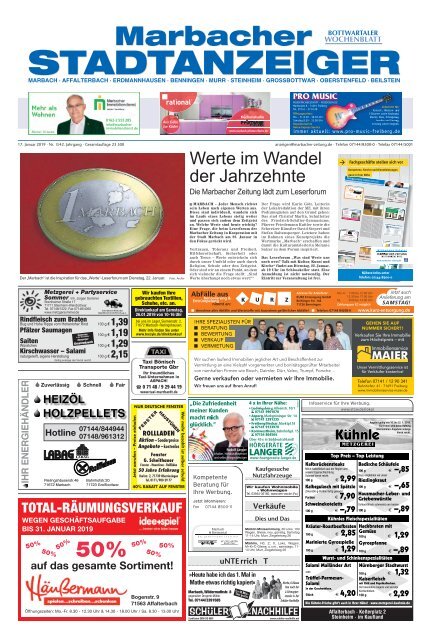 Marbacher Stadtanzeiger KW 3/2019