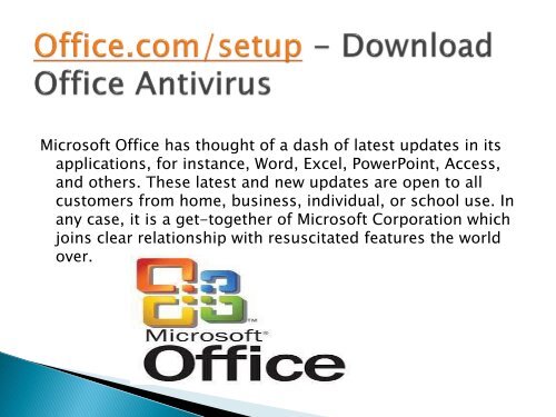 Office.comsetup - Download Office Antivirus