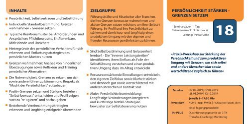 Offenes Seminarangebot 2019