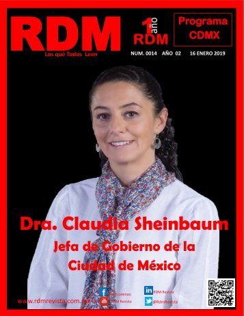 Dra. Claudia Sheinbaum Jefa de Gobierno de la