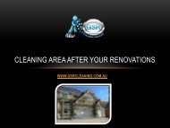 Cleaning Area After Your Renovations - GSR Cleaning