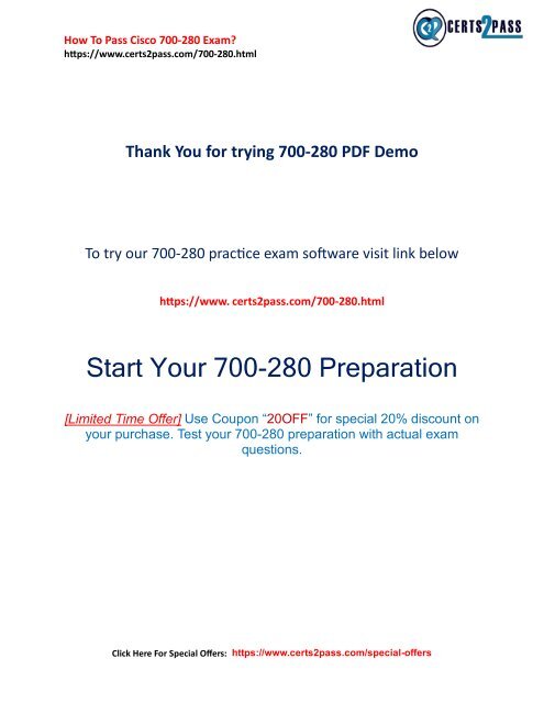 700-280 Practice Exam - 100% Success Guaranteed