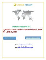 Cryoablation Devices Market Is Expected To Reach Worth US$ 1.89 Bn By 2025