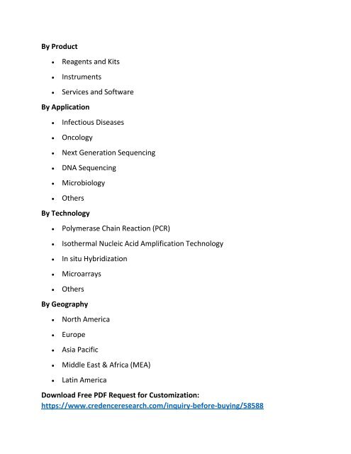 Molecular Diagnostics Market Is Expected To Reach US$ 12,358.6 Mn By 2025