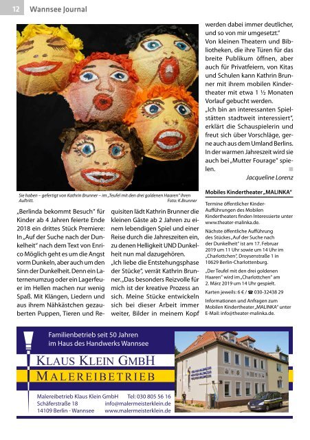 Wannsee Journal Feb/Mrz 2019