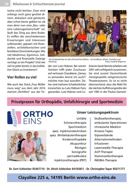 Nikolassee & Schlachtensee Journal Feb/Mrz 2019